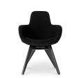 Krzesło SCOOP HIGH czarna tapicerka Tom Dixon