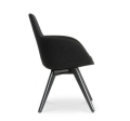 Krzesło SCOOP HIGH czarna tapicerka Tom Dixon