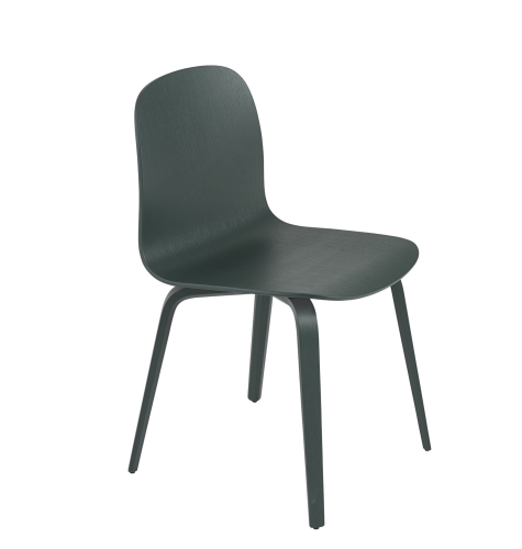 Krzesło drewniane VISU ciemnozielone MUUTO