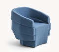 Fotel mały geometryczny RIFT SMALL MOROSO