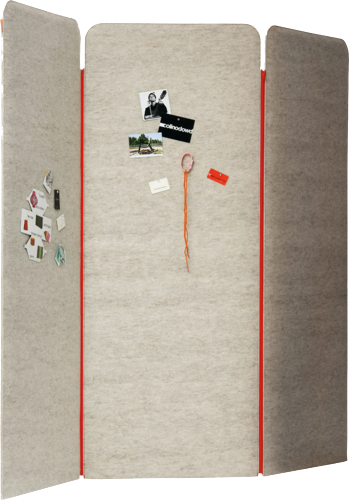 Parawan filcowy szary 3-elementowy BuzziScreen