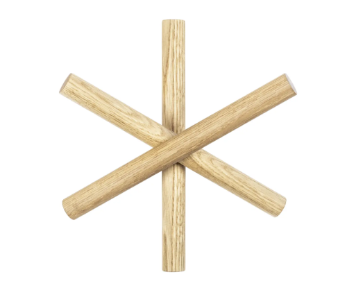 Wieszak drewniany LOGS dąb TON