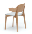 Fotel LEAF tapicerowany TON