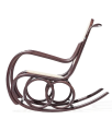 Fotel bujany DONDOLO_591 tapicerowany / rattanowy TON