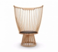 Fotel FAN wysokie oparcie Tom Dixon