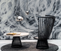 Fotel FAN wysokie oparcie Tom Dixon