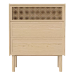 Komoda dębowo-wiklinowa CANA 3 szuflady Bolia