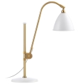Lampa biurkowa BESTLITE BL1 mosiężna GUBI  biała