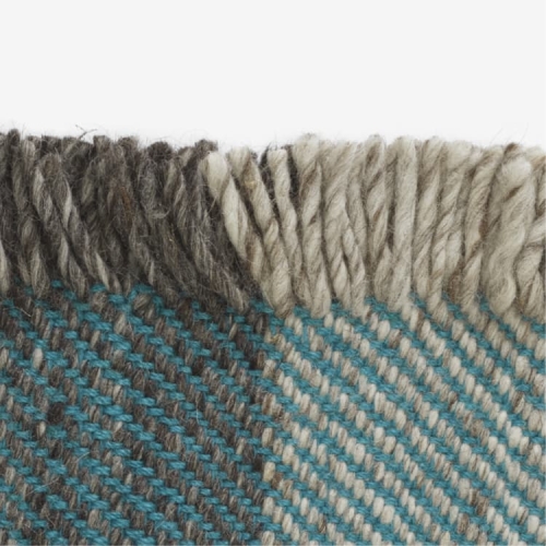 Dywan FRINGE niebieski Kvadrat