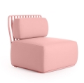 Fotel ogrodowy GRILL DIABLA plain pink