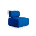 Fotel ogrodowy GRILL DIABLA plain blue