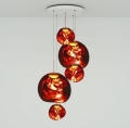 Żyrandol MELT LED LARGE ROUND Tom Dixon miedziany