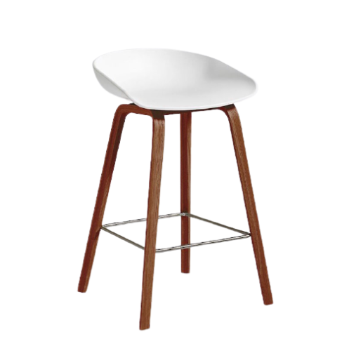 Hoker AAS 32 LOW orzechowe nogi HAY  biały