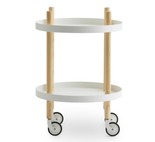 Stolik pomocniczy BLOCK Ø45 na kółkach NORMANN COPENHAGEN