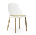 Krzesło ALLEZ wiklinowe siedzisko Normann Copenhagen białe