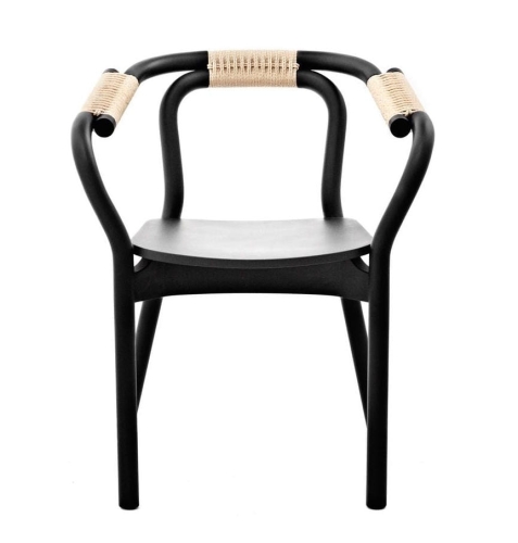 Krzesło KNOT czarne z sznurkiem Normann Copenhagen