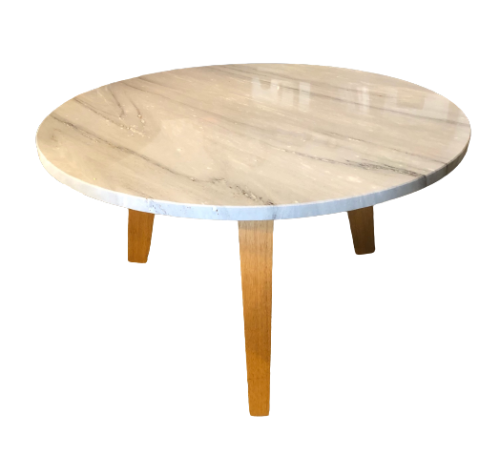 Stolik kawowy PELAGIE blat marmurowy COMFORTY