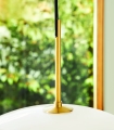Lampa wisząca CLAM biało-mosiężna Fritz Hansen