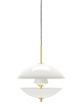 Lampa wisząca CLAM biało-mosiężna Fritz Hansen