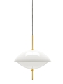 Lampa wisząca CLAM biało-mosiężna Fritz Hansen