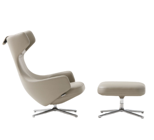 Fotel z podnóżkiem GRAND REPOS Vitra