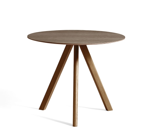 Stół okrągły CPH 20 Ø90 orzech amerykański HAY blat orzech