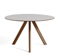 Stół okrągły CPH 25 Ø120 orzech amerykański HAY blat kamienny szary