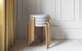 Stołek TAP dębowy Normann Copenhagen  szary