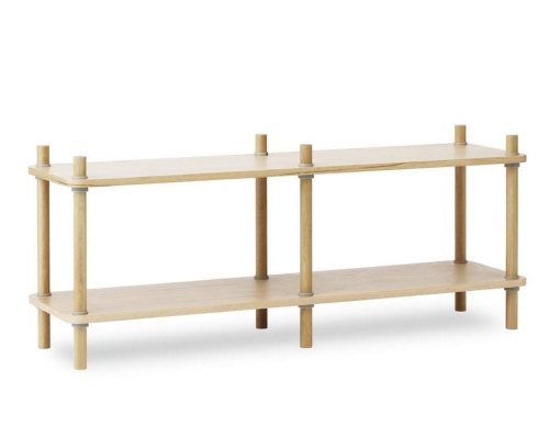 Regał JAM dębowy z 2 półkami Normann Copenhagen