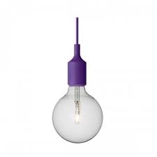 Lampa E27 fioletowa Muuto