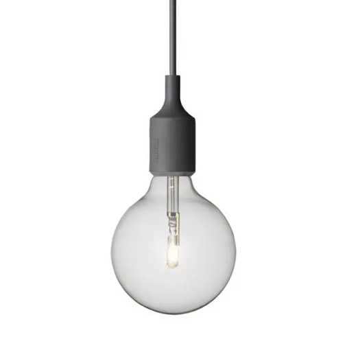 Lampa E27 ciemnoszara Muuto