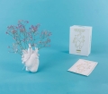 Wazon serce LOVE IN BLOOM biały porcelanowy Seletti