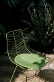 Krzesło ogrodowe LEAF z poduszką zielone Arper