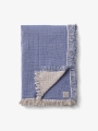 Narzuta bawełniana COLLECT COTTON THROWN SC32 niebieska
