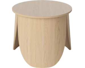 Stolik kawowy PEYOTE Ø56 wysoki dębowy Bolia