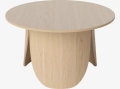 Stolik kawowy PEYOTE Ø80 wysoki dębowy Bolia
