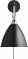 Kinkiet / lampa ścienna BESTLITE BL7 chrom Gubi czarna