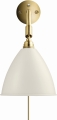 Kinkiet / lampa ścienna BESTLITE BL7 mosiądz Gubi  biała