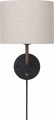 Lampa ścienna GRAVITY S antyczny mosiądz GUBI klosz w kolorze płótna