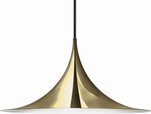 Lampa wisząca SEMI Ø60 metaliczna Gubi  mosiężna