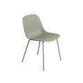 Krzesło FIBER SIDE CHAIR bez podłokietników MUUTO przydymiona zieleń