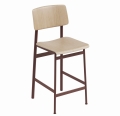 Hoker niski LOFT MUUTO głęboka czerwień