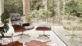 EAMES LOUNGE CHAIR Vitra orzech, baza polerowana