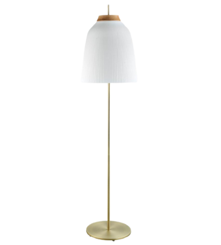 Lampa podłogowa CAMPA Bolia mosieżna