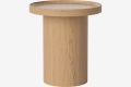 Stolik kawowy PLATEAU Ø48 Bolia dąb lakierowany