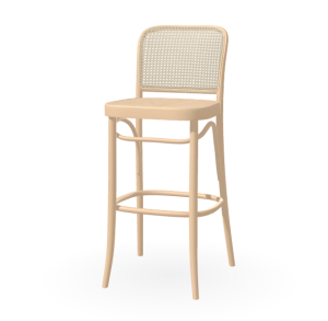 Hoker 811 buk naturalny, rattanowe oparcie TON 