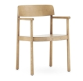 Krzesło TIMB z podłokietnikami drewniane Normann Copenhagen