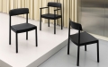 Krzesło TIMB z podłokietnikami skórzane Normann Copenhagen