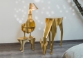 Stolik boczny SULTAN GOLD złoty Ibride