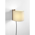 beżowy klosz Lampa ścienna TMM mała Santa Cole